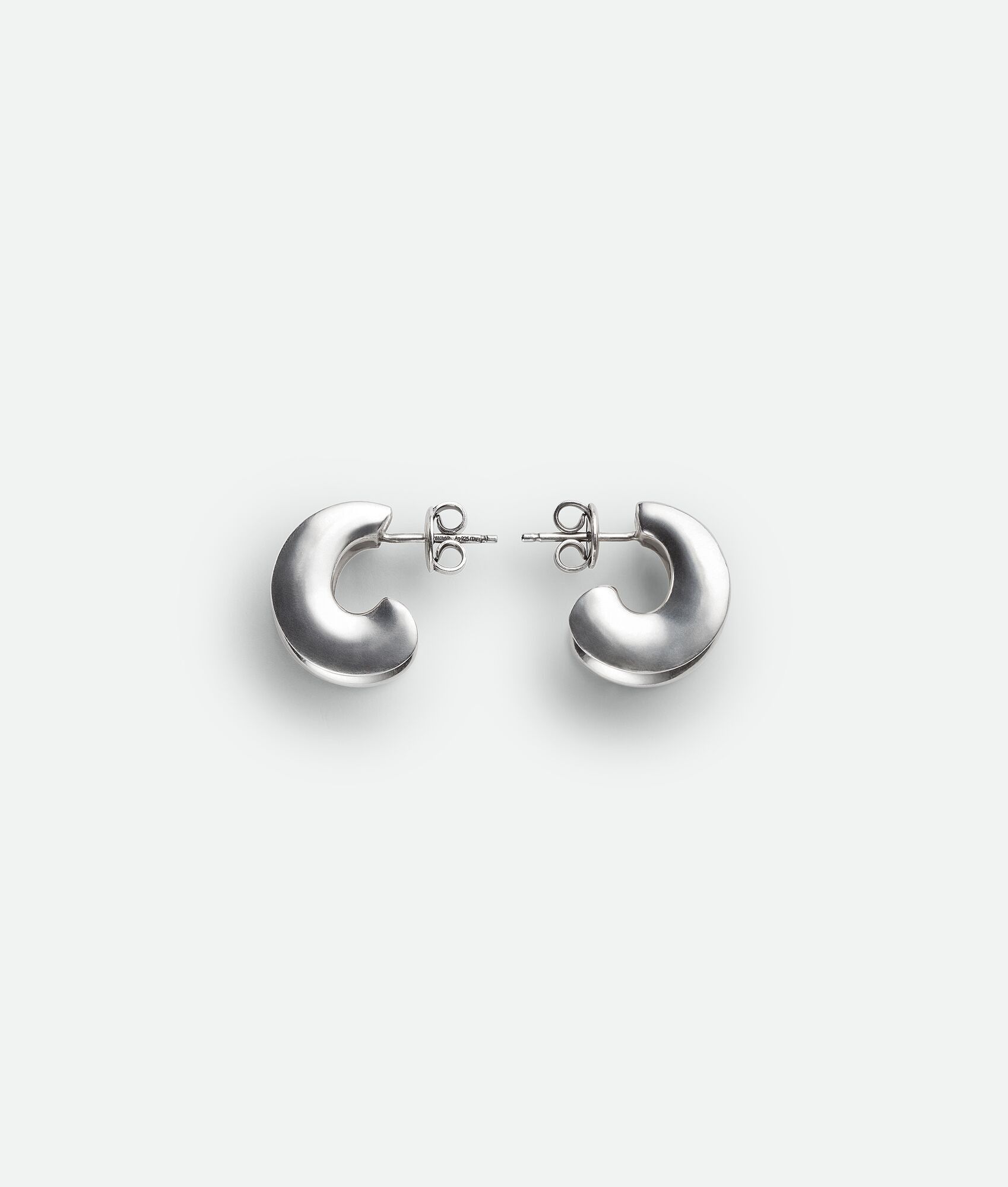 Bottega Veneta o1w1db10525 Size: OS / Small H Beam Earrings in Silver Size ONE SIZE - 1 Thumbnail