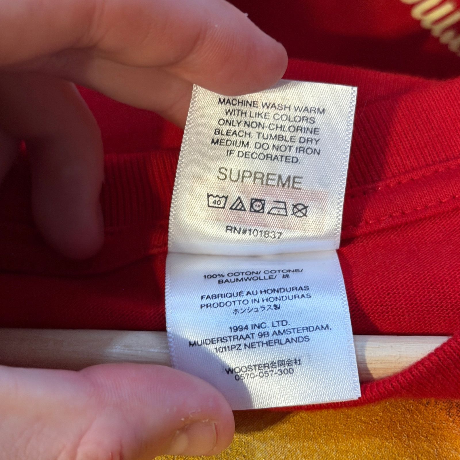 Supreme Supreme Grim Reaper T-Shirt Red Size US XXL / EU 58 / 5 - 4 Thumbnail