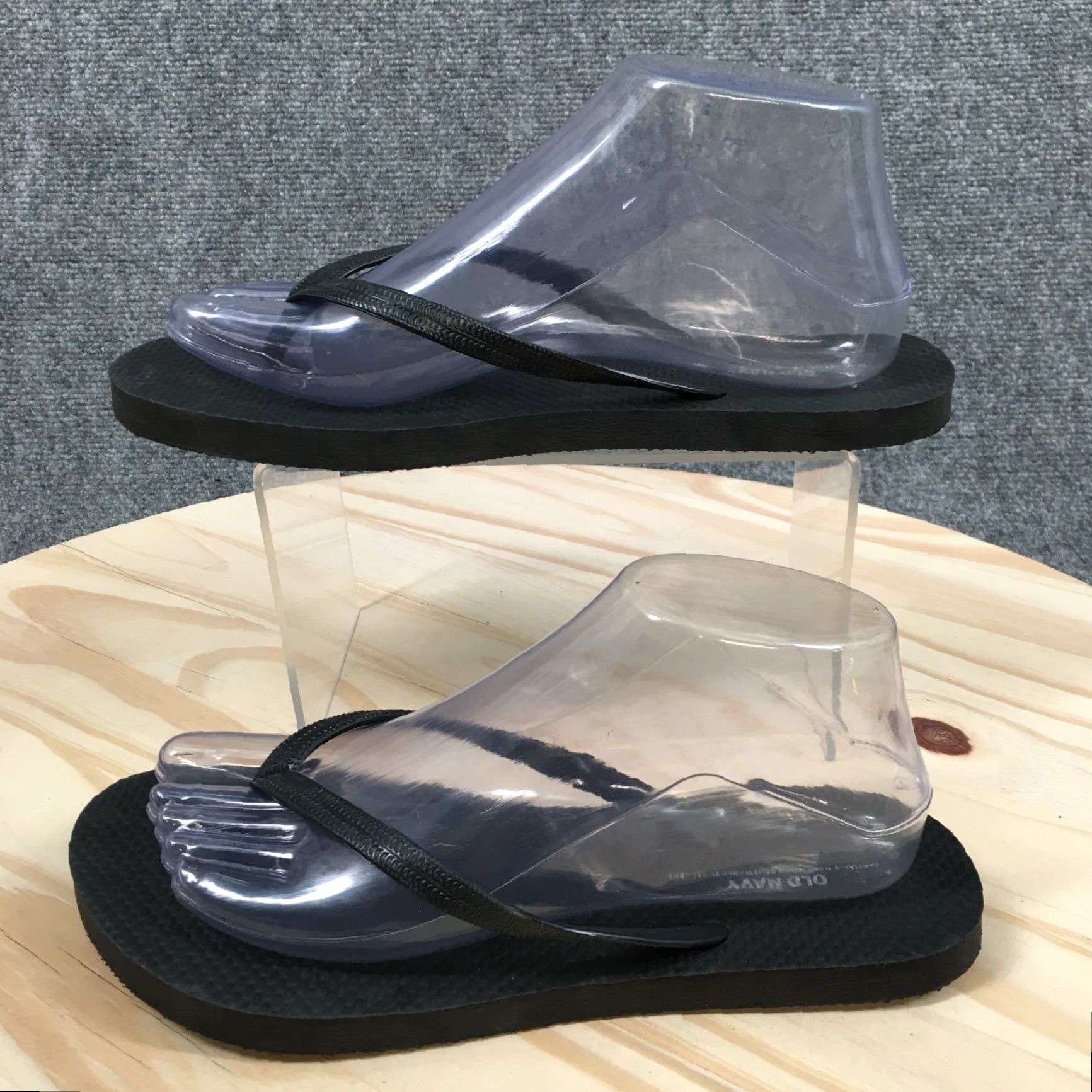 Old Navy Old Navy Sandals Womens 8 Flip Flop Black Slip On Open Toe Casual Comfort Flats Size US 8 / IT 38 - 2 Thumbnail