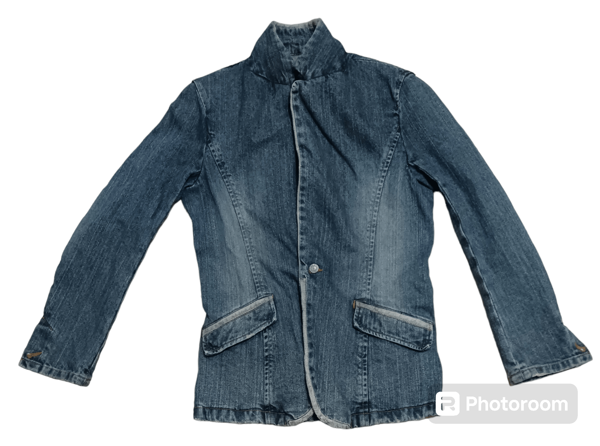 If Six Was Nine × Japanese Brand × semanticdesign SEMANTIC DESIGN SEASONED DENIM JACKET Size US M / EU 48-50 / 2 - 1 Thumbnail