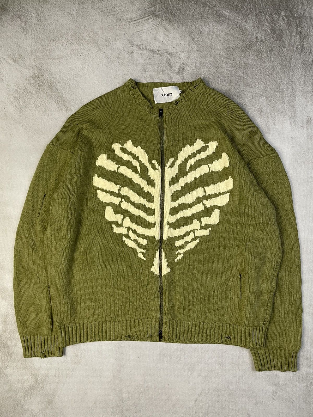 Kapital Xtonz Zip-up Kapital Style Knit Sweater Size US L / EU 52-54 / 3 - 1 Thumbnail