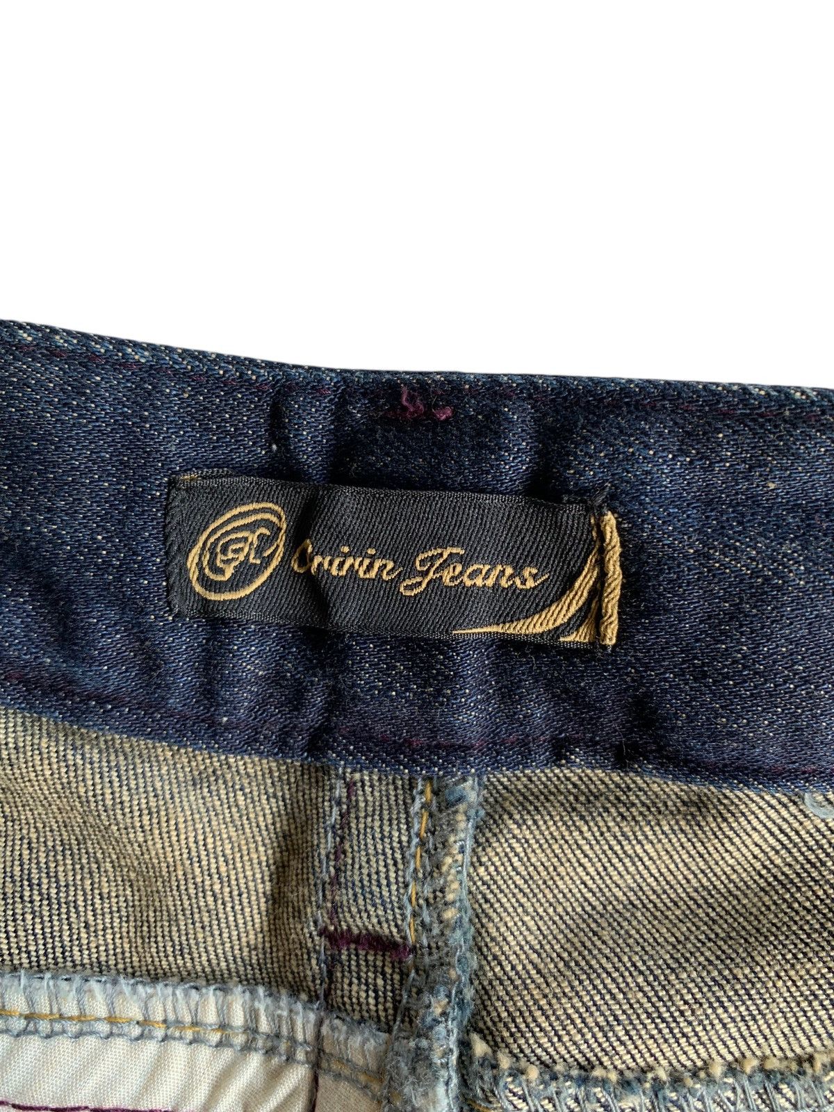 If Six Was Nine × KMRii × Le Grande Bleu (L.G.B.) FLARE💥 ORIRIN JAPANESE PUNK STYLE RUSTY STREACH DENIM 🎌☠️ Size US 32 / EU 48 - 17 Thumbnail