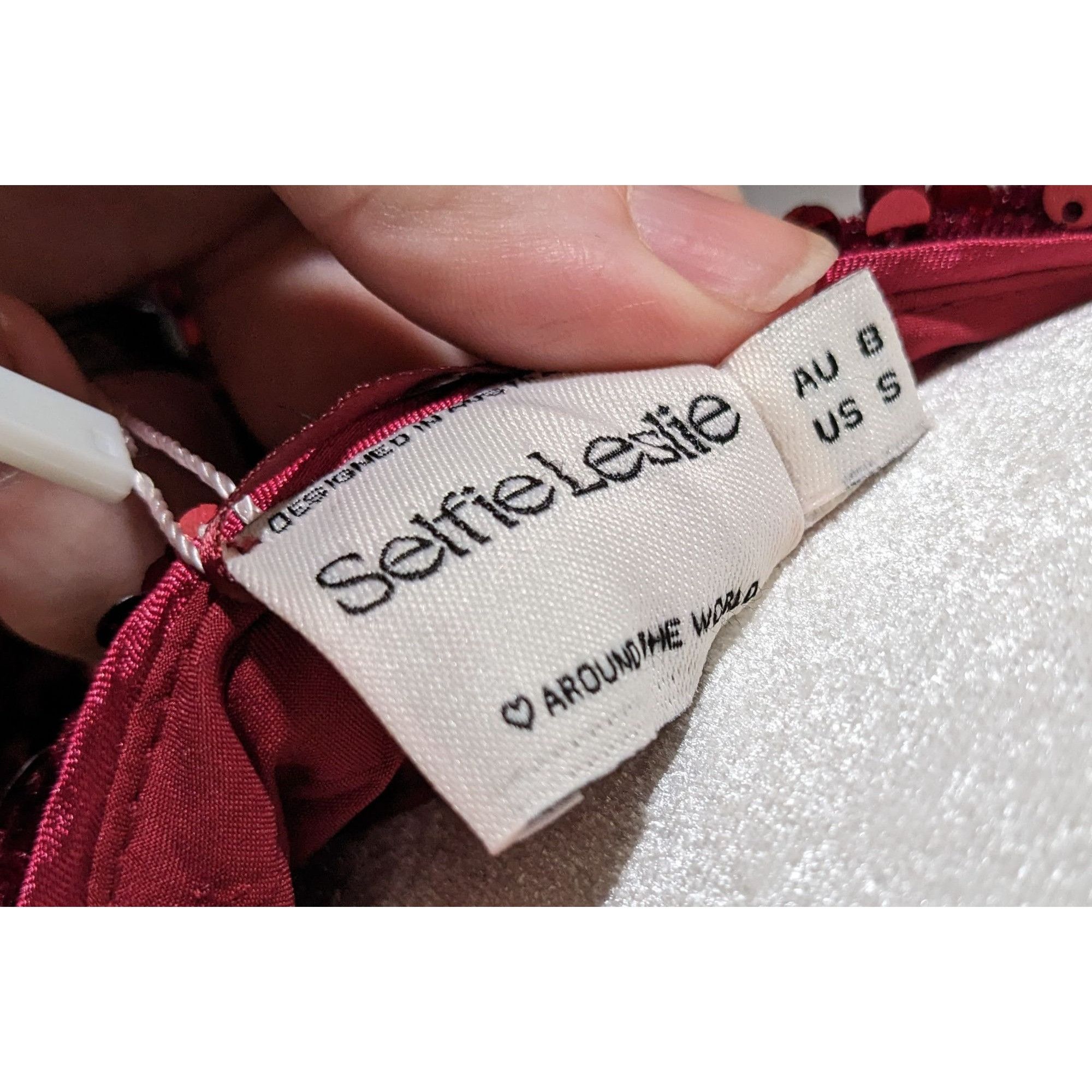 Other Glam Merlot Star Lights Halter Mini Dress By Selfie Leslie Size S / US 4 / IT 40 - 12 Thumbnail