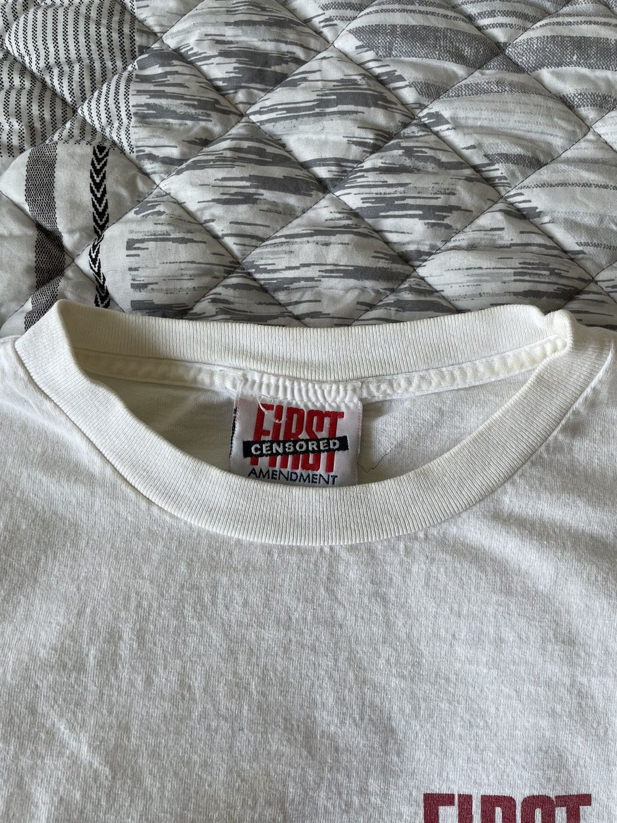 Vintage Crazy 90s SEX First Amendment Censored tee Size US XL / EU 56 / 4 - 10 Thumbnail