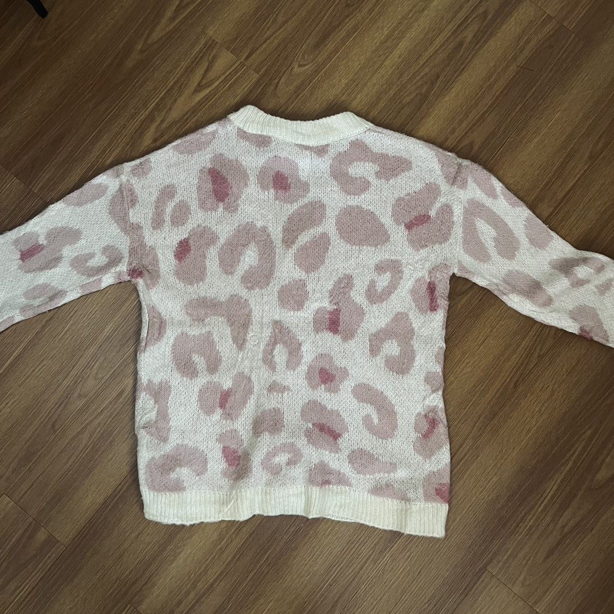 Japanese Brand Wai Kei Leopard Mohair Cardigan Size US XL / EU 56 / 4 - 5 Thumbnail