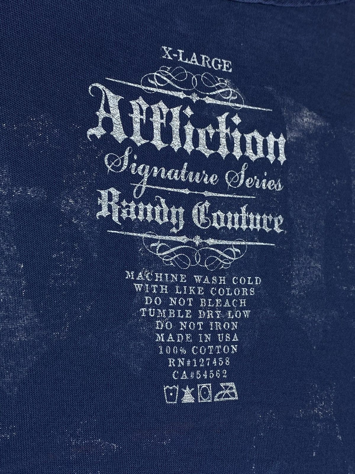 Affliction 🔥 AFFLICTION USA FLAG TEE METAL CROSS TATTOO STYLE 00s Size US XL / EU 56 / 4 - 17 Thumbnail