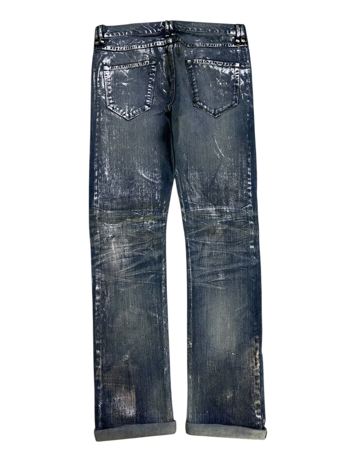 BUFFALO BOBS 💥Buffalo Bobs Silver Style Dior Waxed Clawmark Denim Size US 32 / EU 48 - 1 Thumbnail
