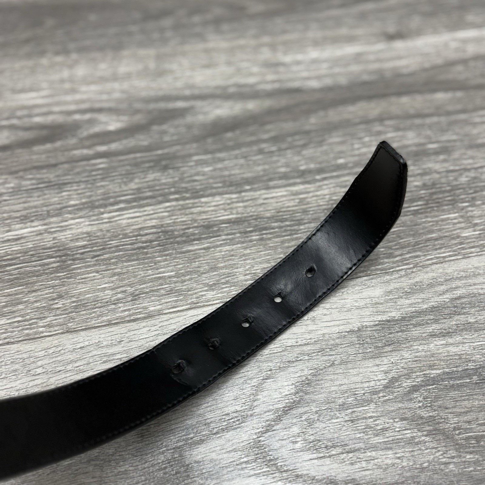 Louis Vuitton Louis Vuitton Leather Belt 110/44 Silver Buckle ' Black ' Size 44 - 6 Thumbnail