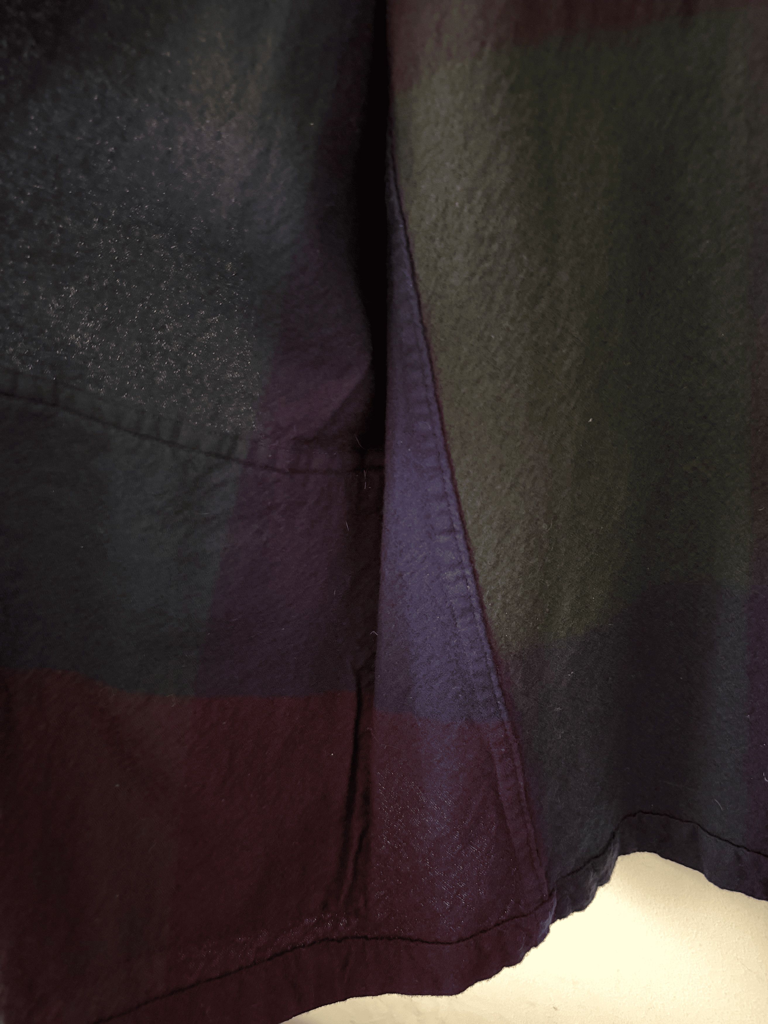 Y's Y's by Yohji Colorblock Wool Chore Coat Navy Burgundy Size M / US 6-8 / IT 42-44 - 7 Thumbnail