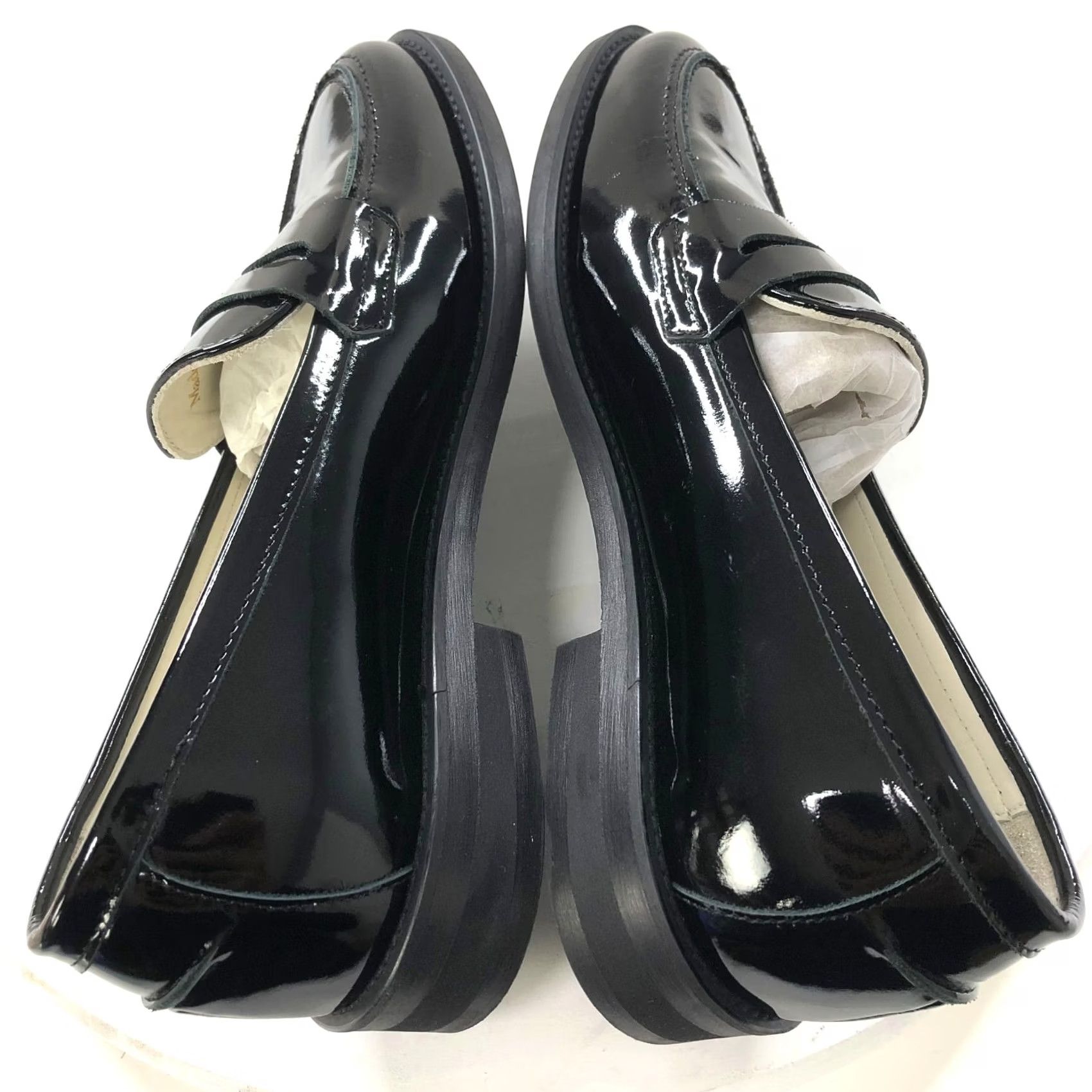 Vintage Duke + Dexter Penny Loafer US 7 EUR 38 Patent Leather Black Box MINT HRJ Size US 7 / IT 37 - 6 Thumbnail