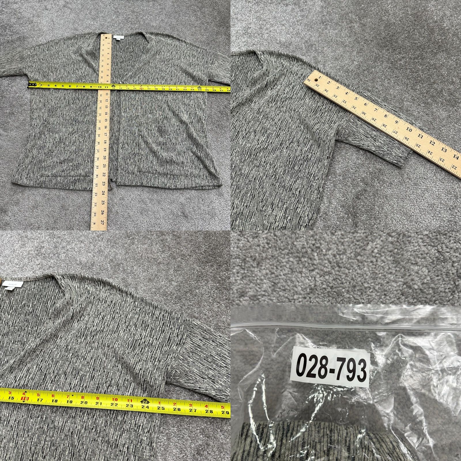 Vintage PureJill Linen Blend Top Women XS Gray Short Sleeve Pocket Soft Stretch Size XS / US 0-2 / IT 36-38 - 8 Thumbnail