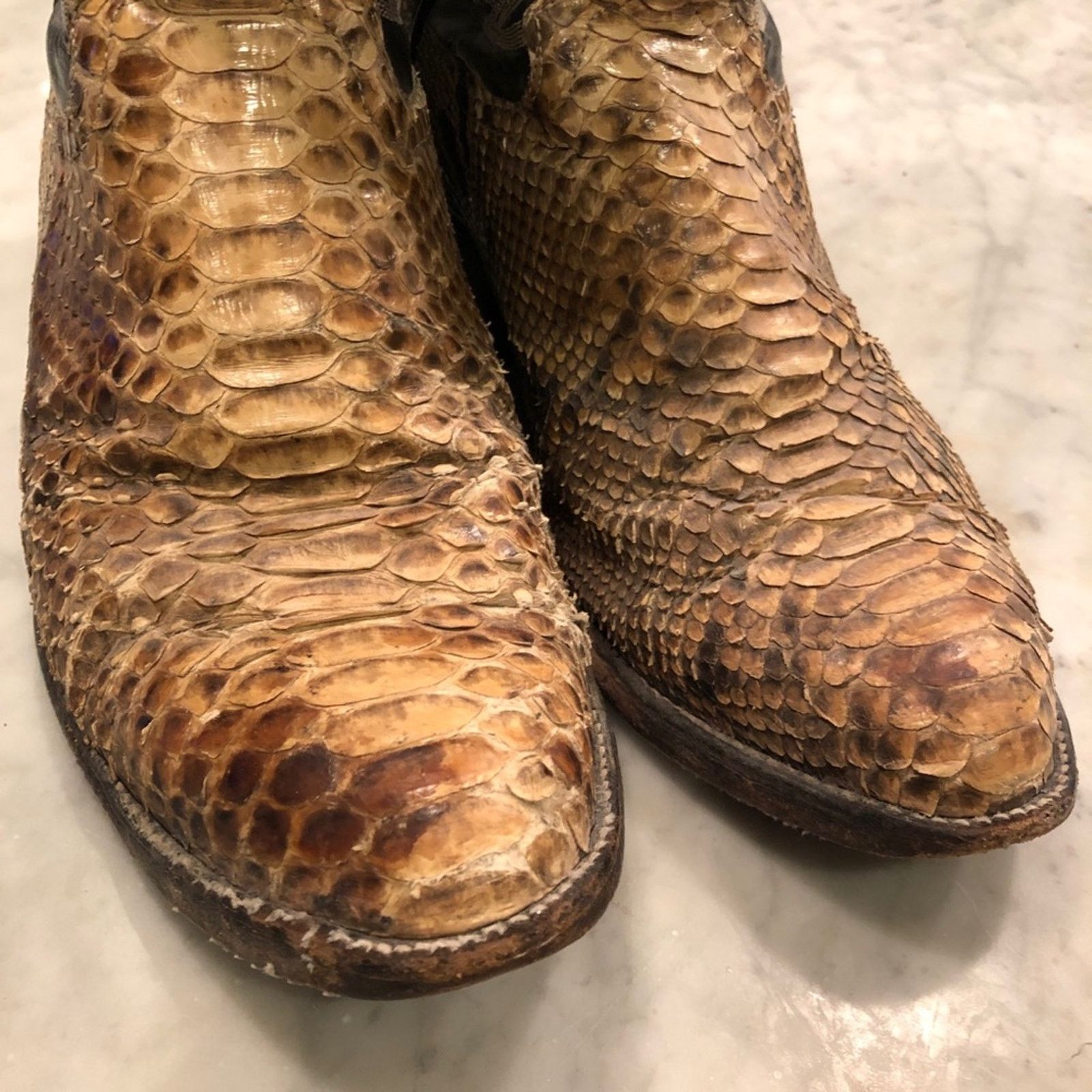 Vintage Vintage Python Snakeskin Boots 8.5 EE Size US 8.5 / EU 41-42 - 4 Thumbnail