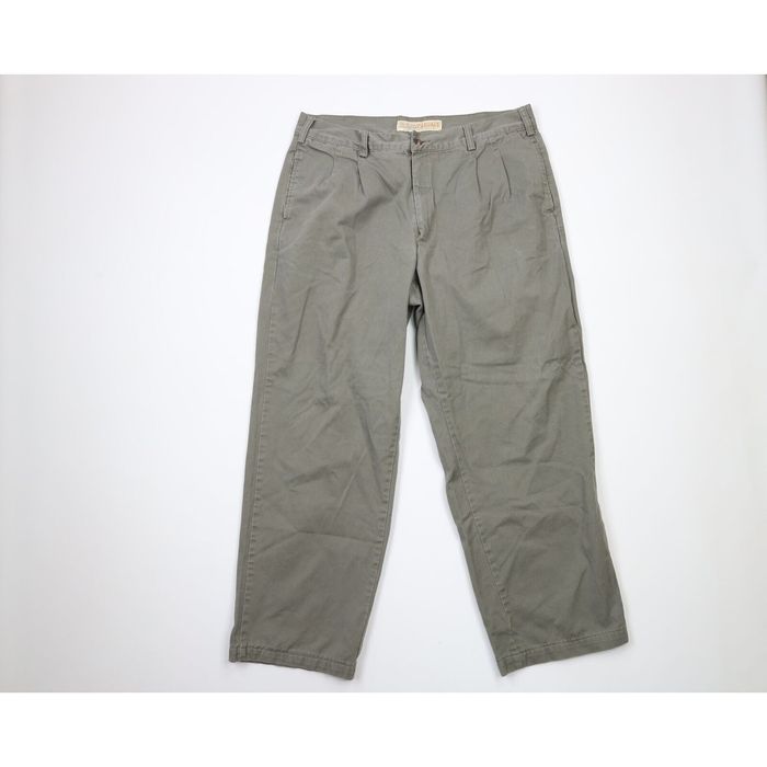 Vintage Vintage Cabelas Faded Pleated Wide Leg Chino Pants | Grailed