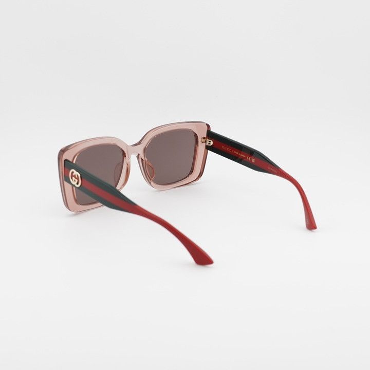 Gucci GG2118SA 003 Sunglasses Transparent Pink/Green/Red Square Frame m_6a21374a955383951cb858cd.jpeg main image 3