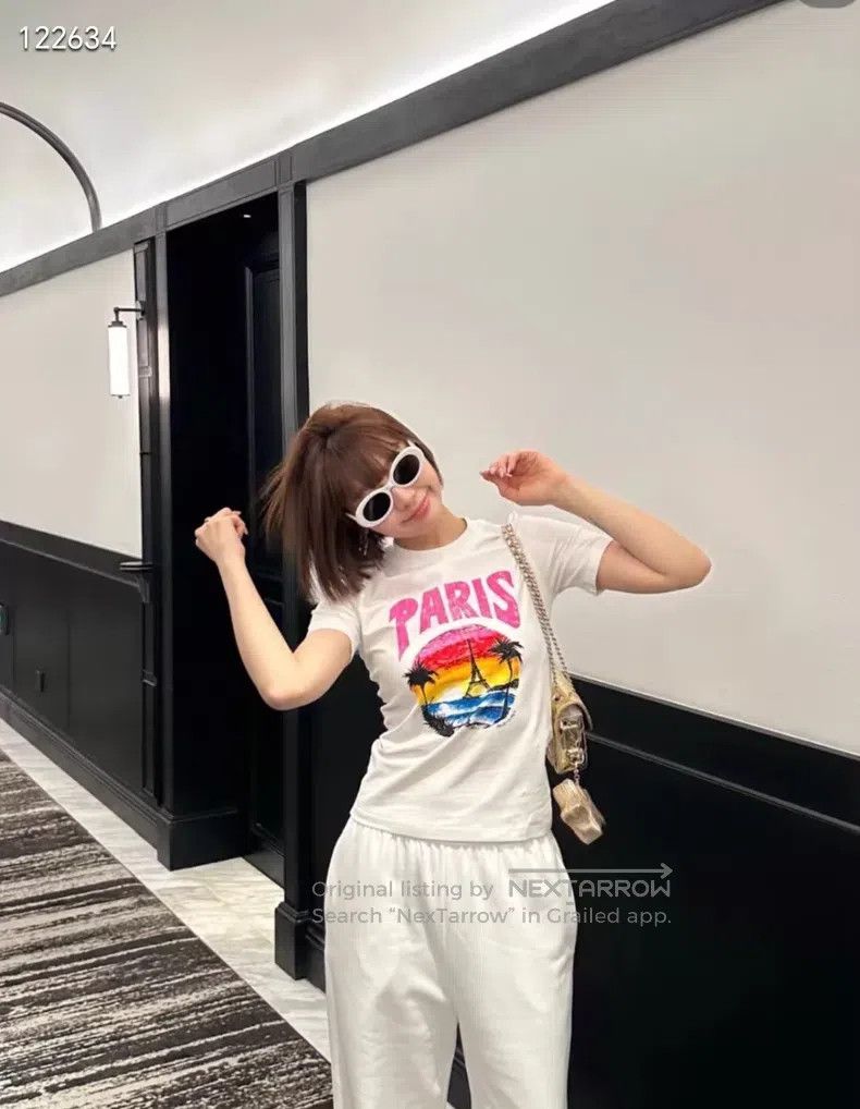 Balenciaga Balenciaga Vacation style PARIS slim fit T-shirt Size XS / US 0-2 / IT 36-38 - 9 Thumbnail