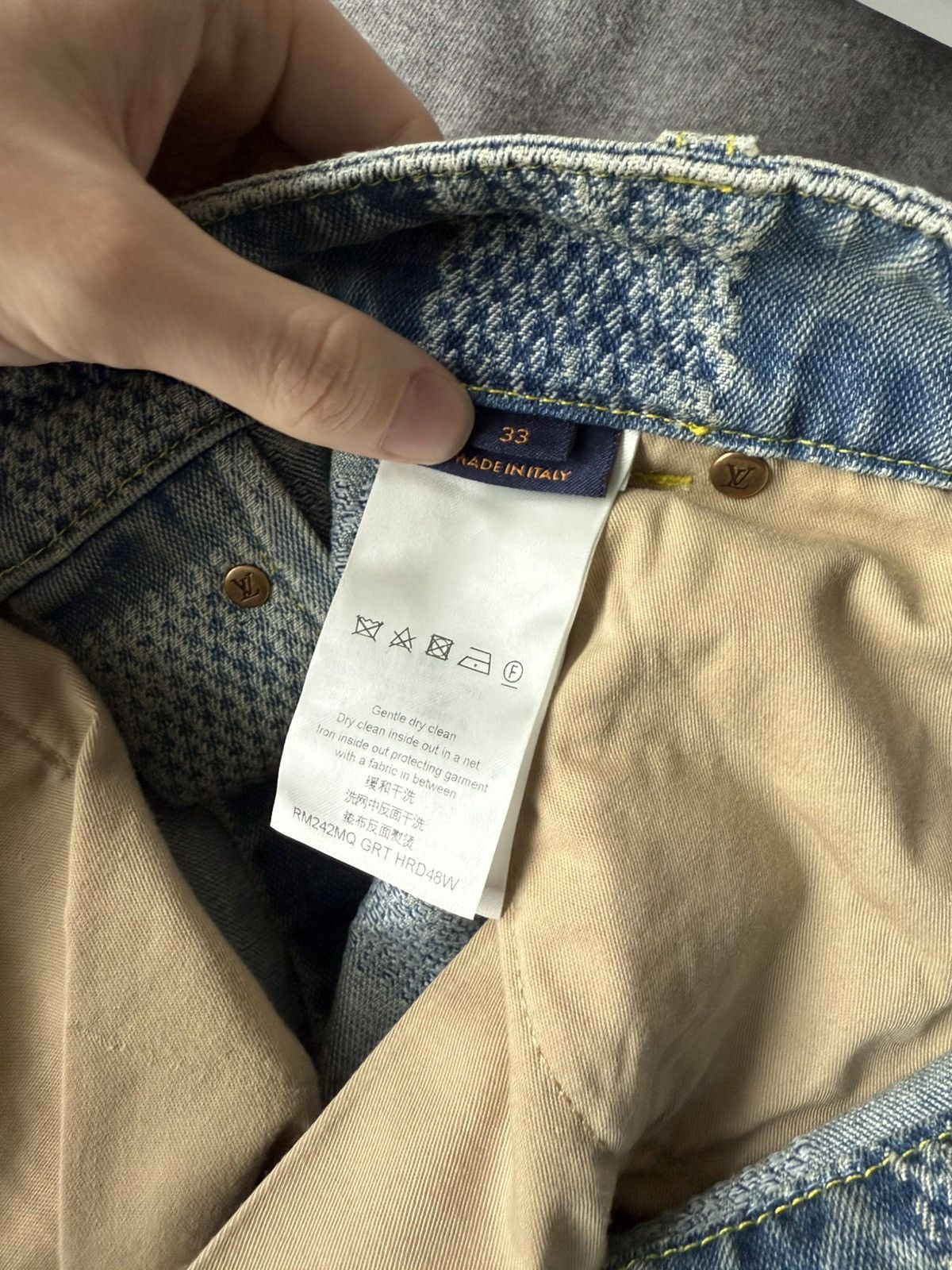 Louis Vuitton Louis Vuitton Damier Denim Skate Pants Size US 33 - 4 Thumbnail