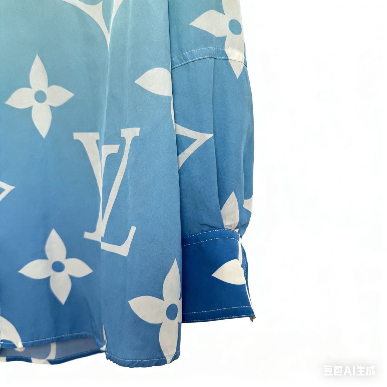Louis Vuitton Louis Vuitton Gradient Silk Long Sleeve Shirt K26WX Size XS / US 0-2 / IT 36-38 - 4 Thumbnail