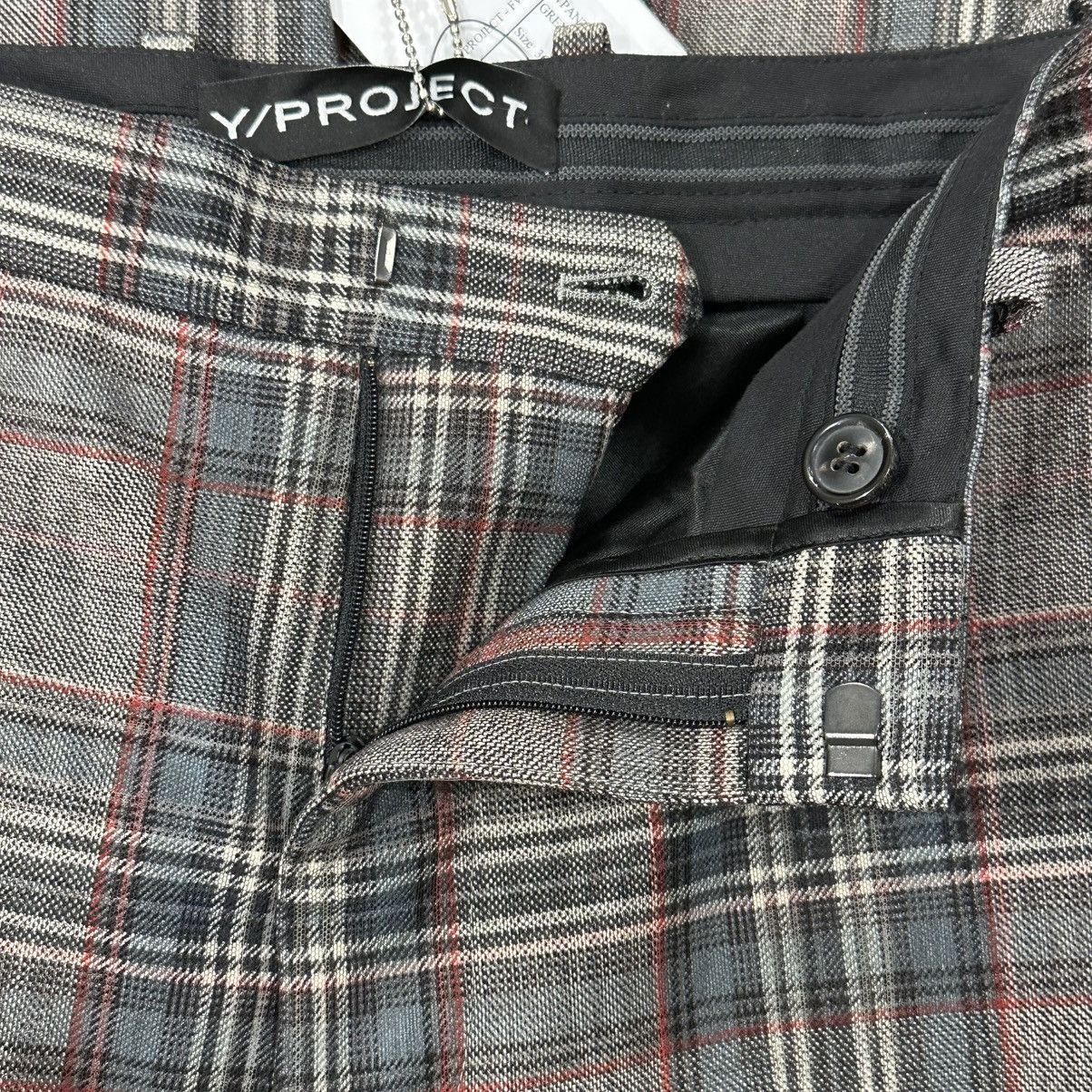 Y/Project NWT Y/PROJECT GREY CHECK TULLE OVERLAY PANTS SIZE EU 36 Size 25" / US 0 / IT 36 - 7 Thumbnail