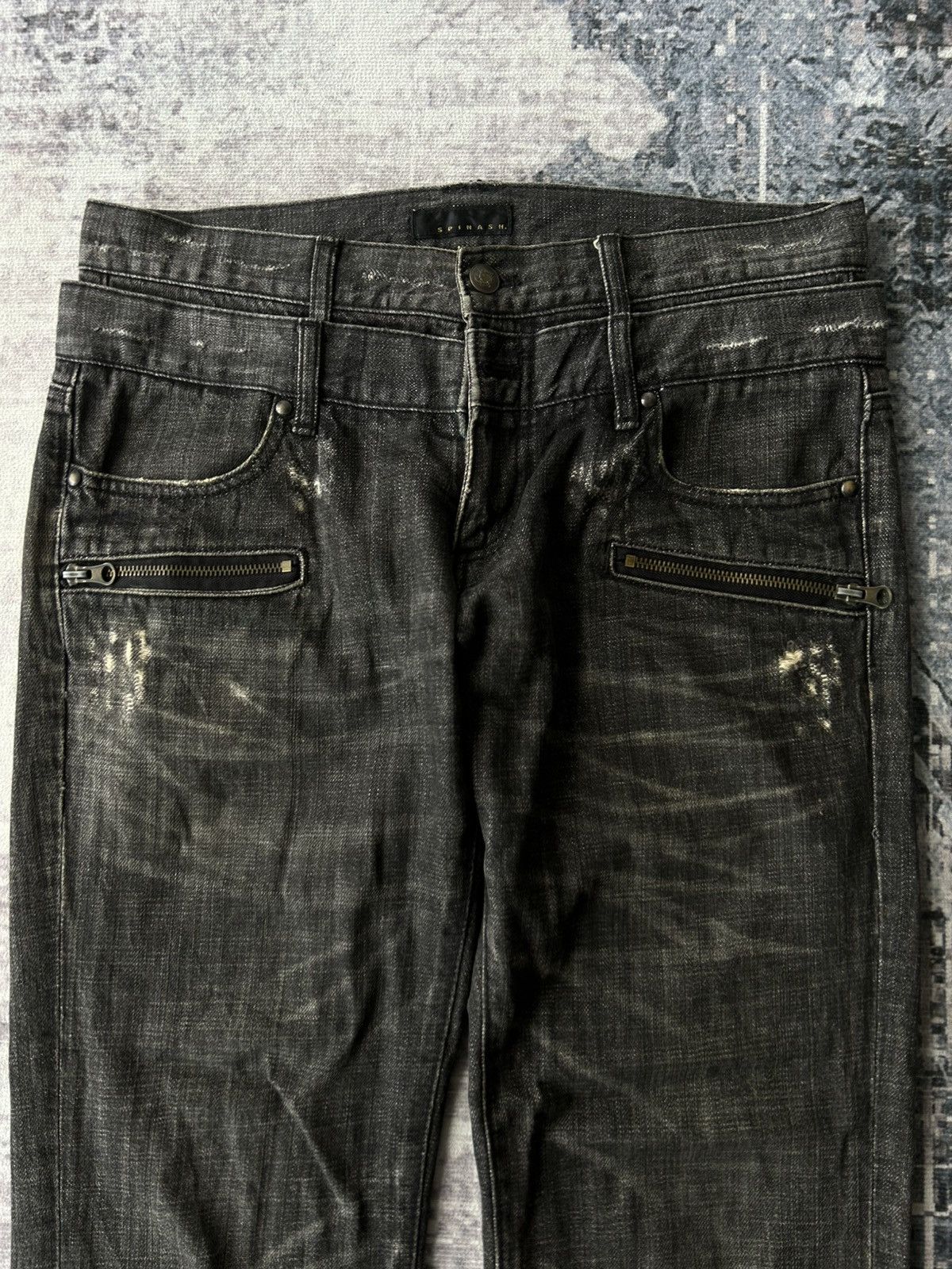 14th Addiction Y2k Double Waist Spinash Jeans Size US 31 - 1 Thumbnail