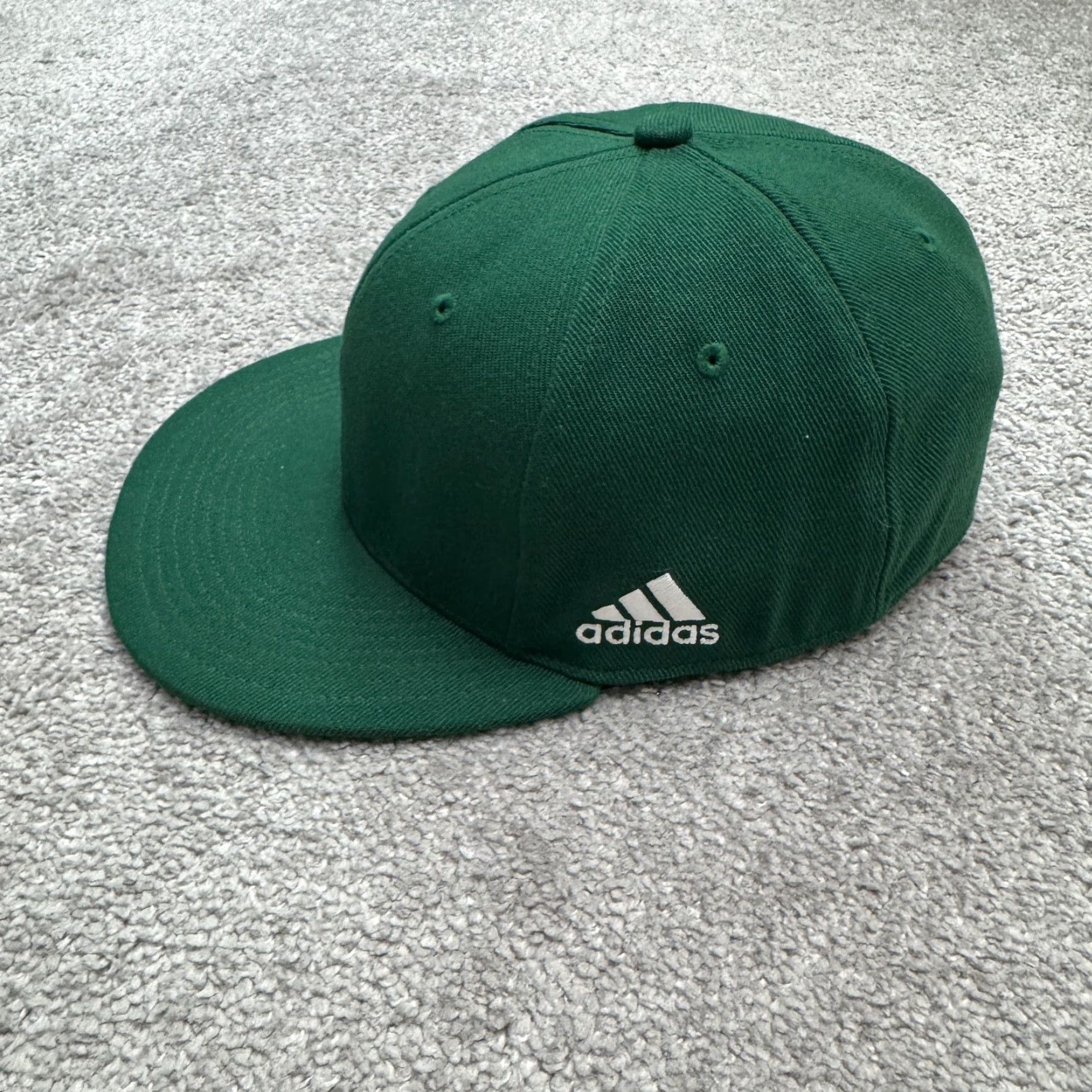 Adidas Adidas A-Flex Fitted Baseball Hat Cap Mens Small/Medium Green Active Sports NWOT Size ONE SIZE - 3 Thumbnail