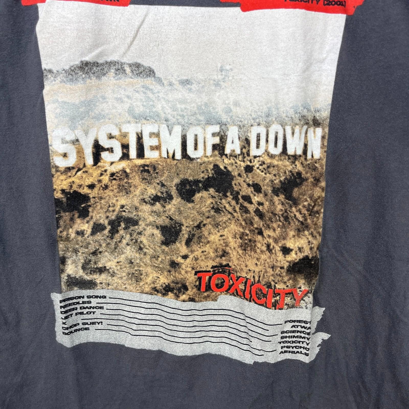 Vintage Vintage System of a Down Toxicity Y2K Band T Shirt Large Size US L / EU 52-54 / 3 - 3 Thumbnail