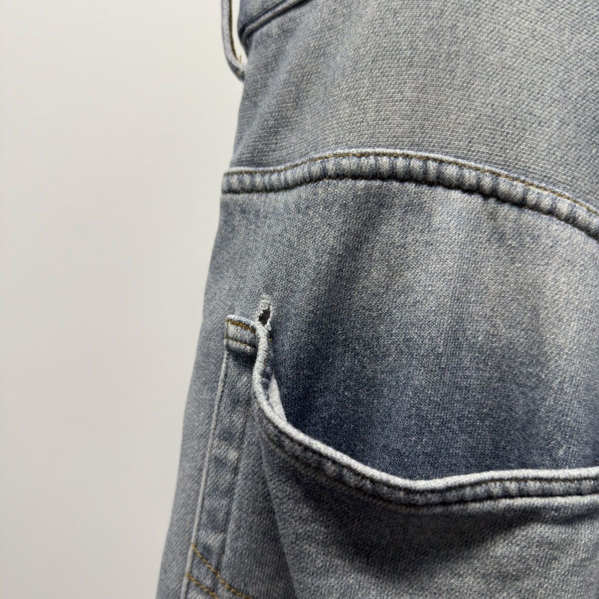 Balenciaga Balenciaga Winter 2021 Tromp L'oeil Denim Sweatpants Demna Size US 36 / EU 52 - 24 Thumbnail