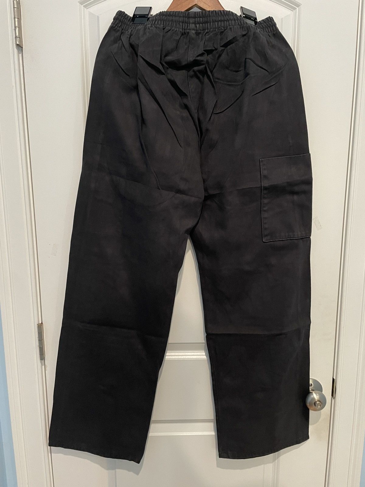 Balenciaga × Gap × Yeezy Yeezy Gap Sateen Cargo Pants Black Size Medium (UNRELEASED) Size US 32 / EU 48 - 3 Thumbnail