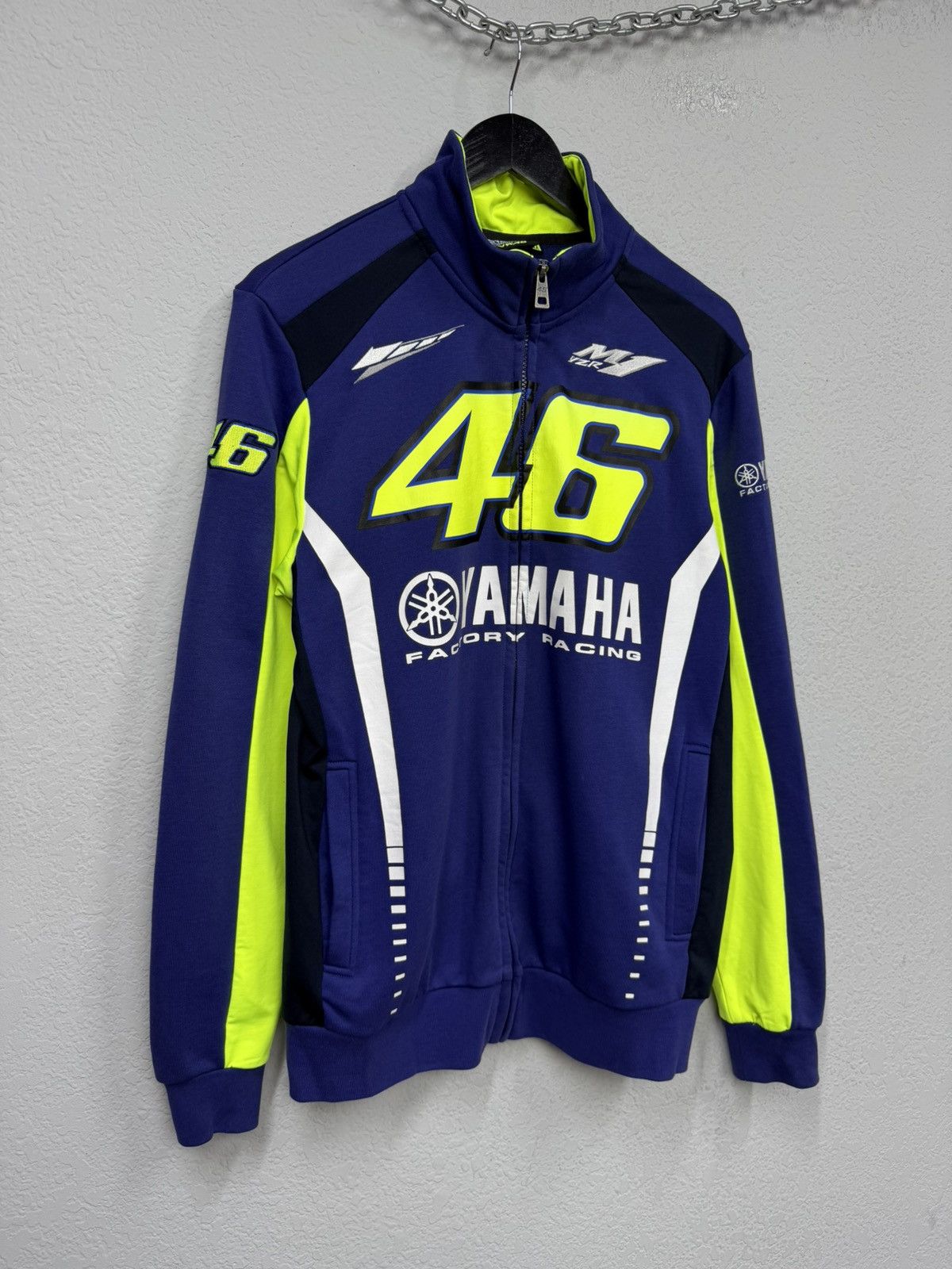 Yamaha Vintage Yamaha Factory Racing Valentino Rossi 46 Sweatshirt Size US M / EU 48-50 / 2 - 2 Thumbnail