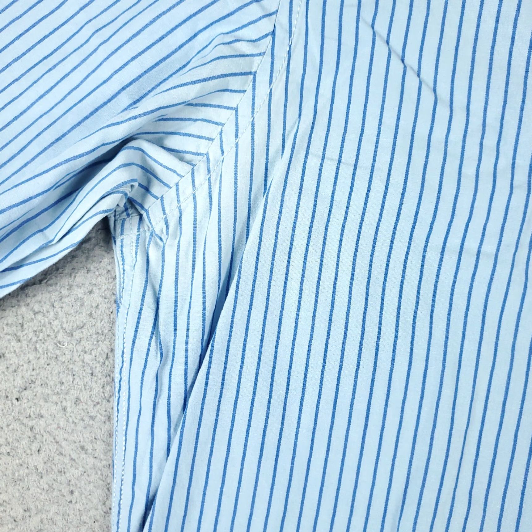Nautica Nautica Button Up Shirt Mens Large Blue Striped Long Sleeve Classic Preppy Size US L / EU 52-54 / 3 - 3 Thumbnail
