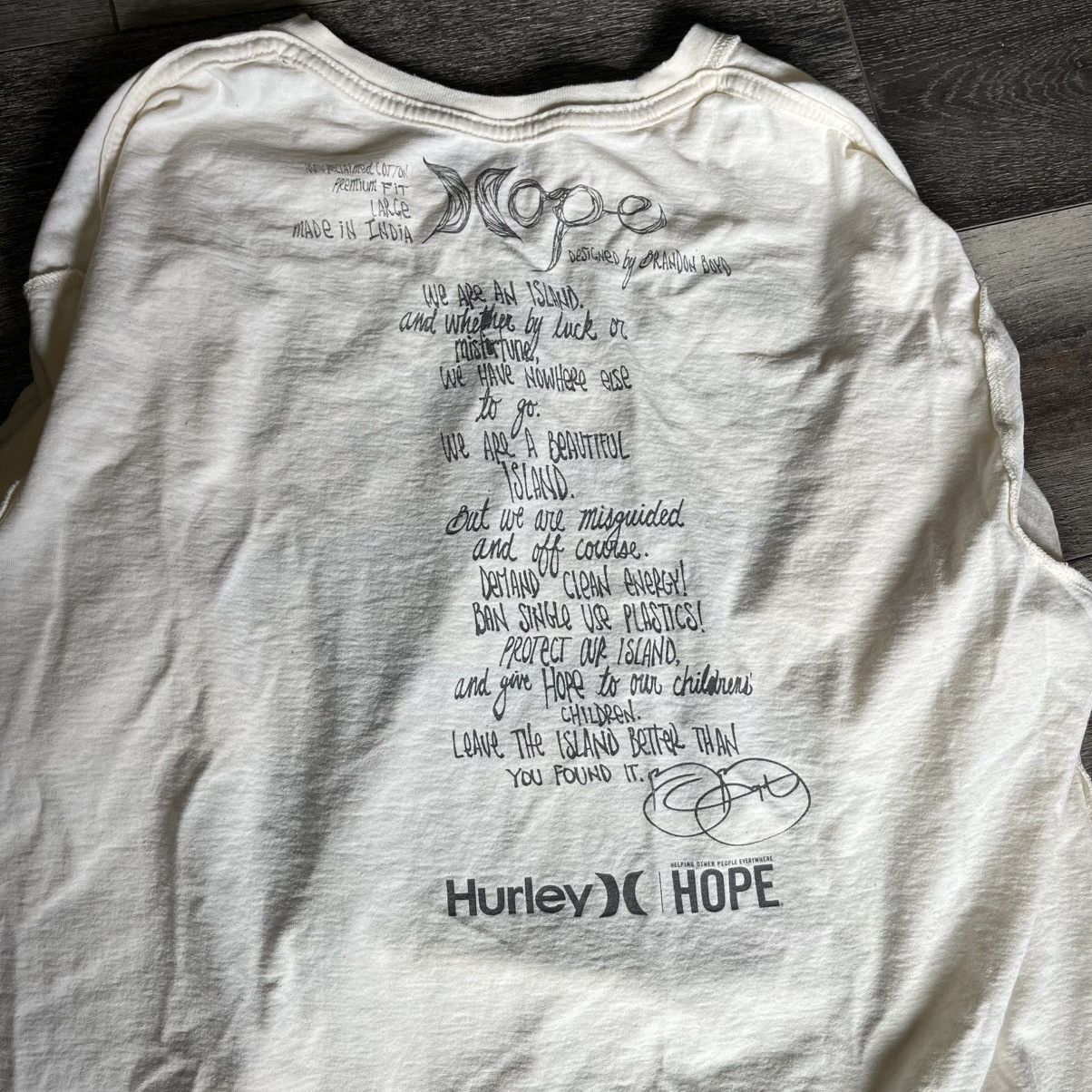 Hurley Vintage Hurley x Incubus Brandon Boyd Hope Surf Graphic Tee Size US L / EU 52-54 / 3 - 8 Thumbnail
