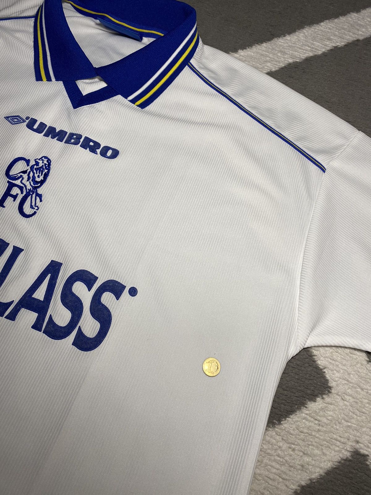 Umbro × Vintage Vintage 1999-00 Umbro Chelsea FC Football Soccer Jersey Tee Size US XL / EU 56 / 4 - 11 Thumbnail