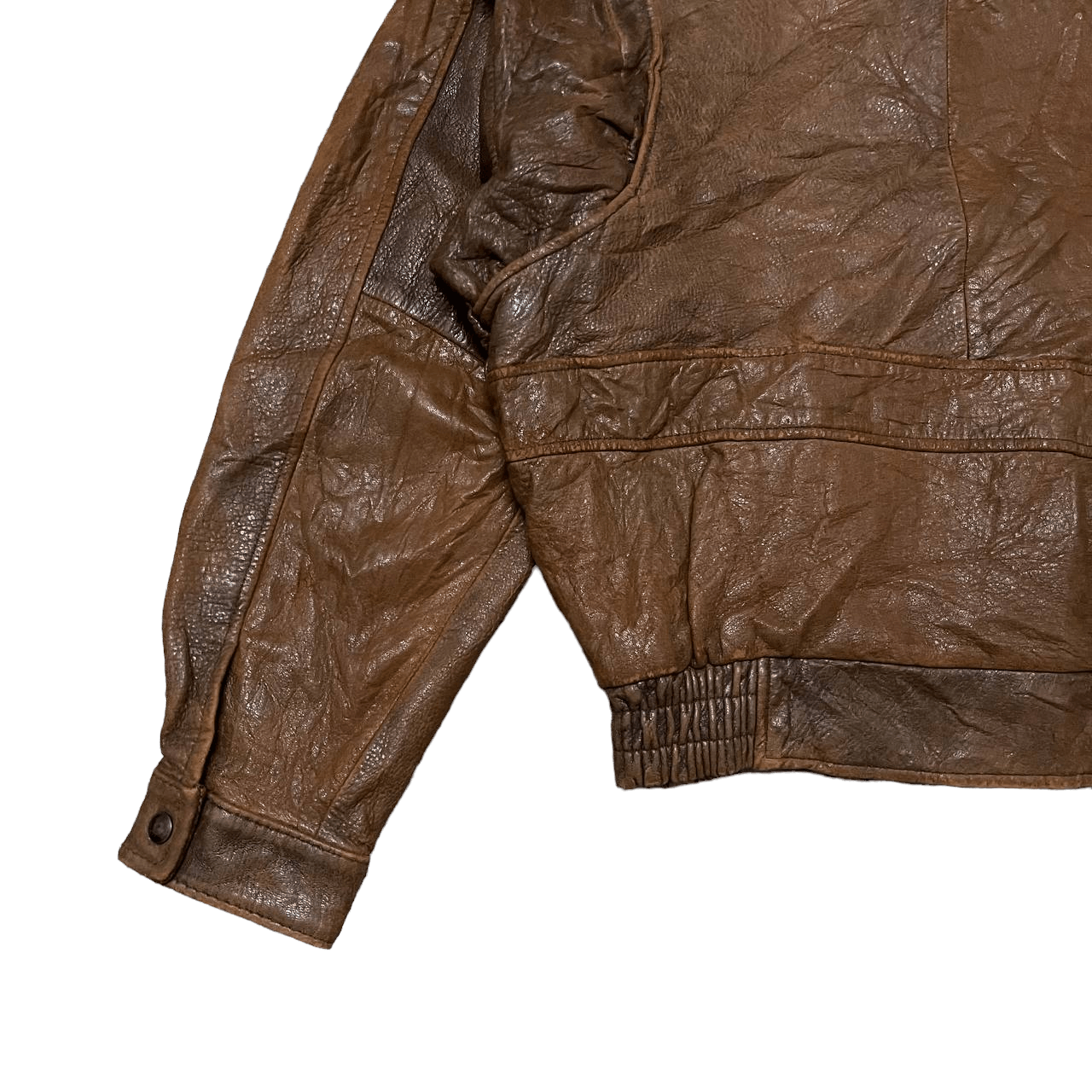 Leather Vintage Skelly Leather Jacket Size US M / EU 48-50 / 2 - 12 Thumbnail