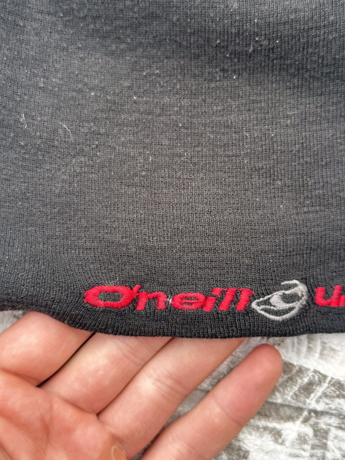 O'Neill VINTAGE 90S O’NEILL USA BEANIE SKATE SURF BLACK Y2K EDGE Size ONE SIZE - 6 Thumbnail
