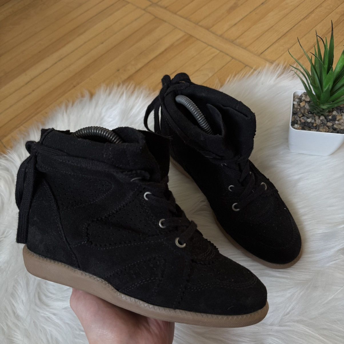 Other 📌 Vintage like Isabel Marant Style Bekett Wedge Sneakers Size US 7 / IT 37 - 7 Thumbnail