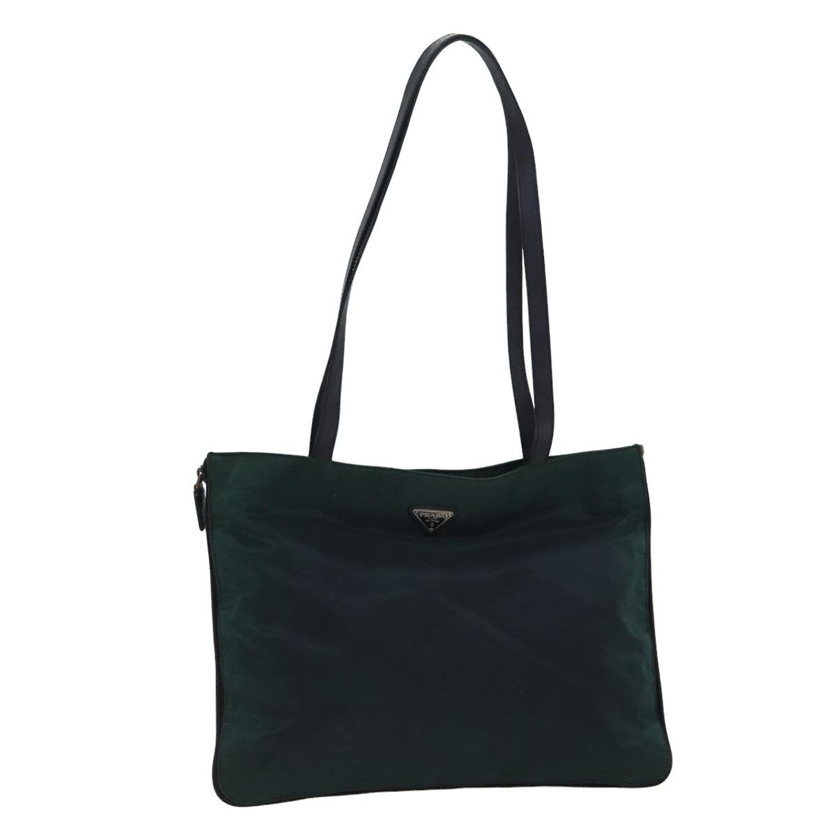 Prada Tessuto Khaki Synthetic Shoulder Bag (Pre-Owned) Size ONE SIZE - 1 Thumbnail