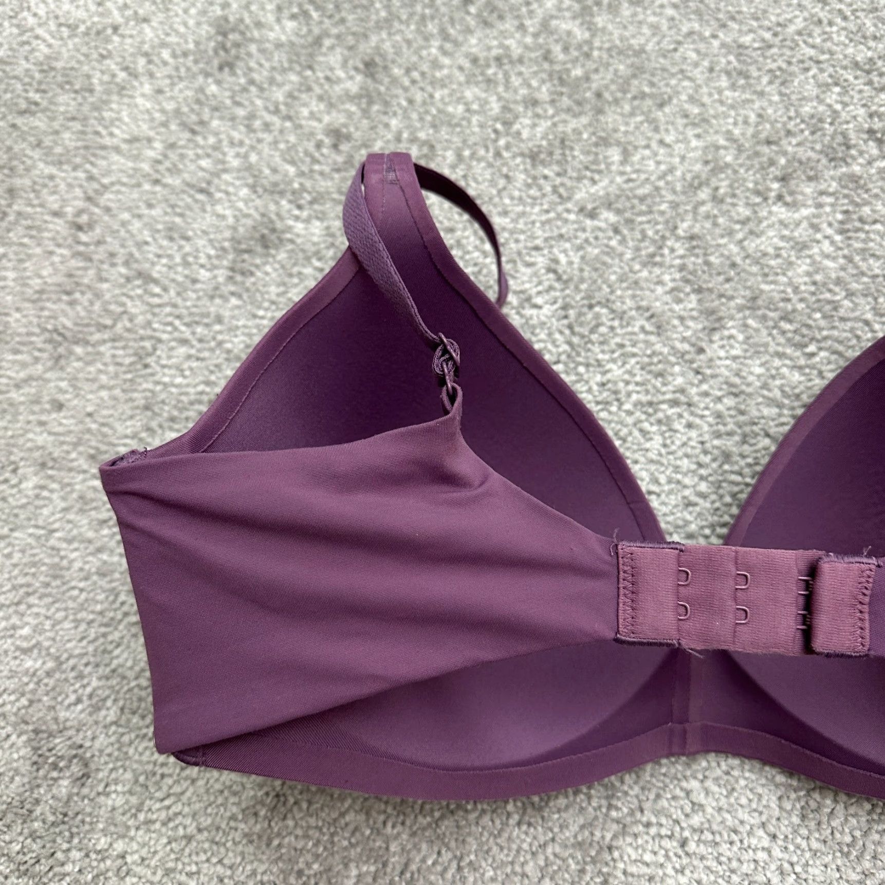 Victoria's Secret VINTAGE Victoria's Secret Line No Wire Bra Womens 34D Purple Padded Adjustable Strap Underwire Shapewear Divider? Size ONE SIZE - 5 Thumbnail