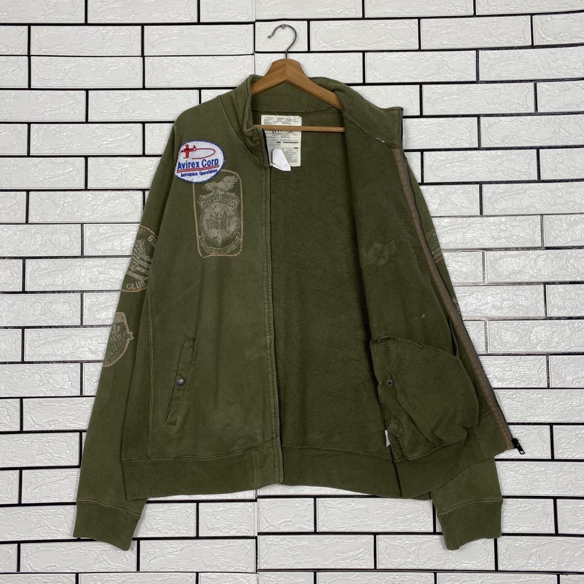 Avirex 📌Vintage Bomber Jacket Avirex Full Patches Punk Style Size US XXL / EU 58 / 5 - 15 Thumbnail