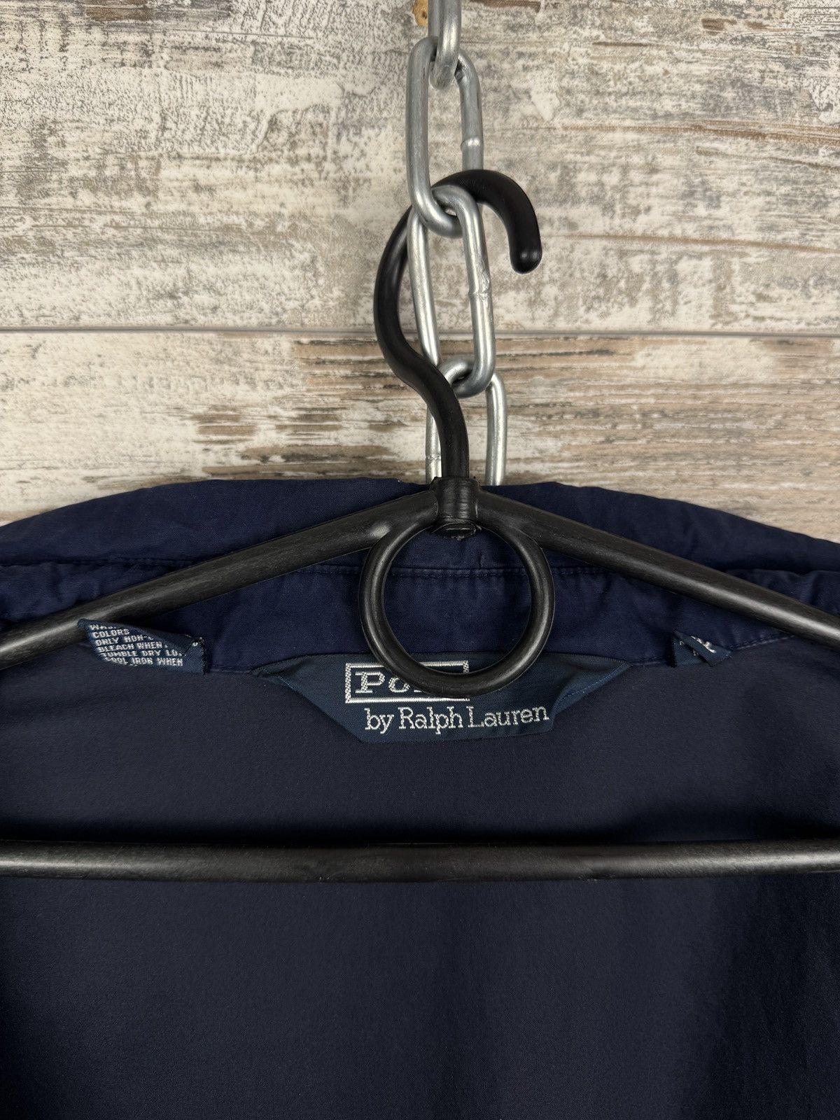 Polo Ralph Lauren Mens Vintage Polo Ralph Lauren jacket navy bomber Size US XL / EU 56 / 4 - 17 Thumbnail