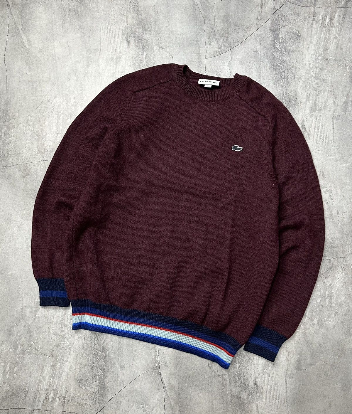 Lacoste × Vintage Vintage Knit Lacoste wool Golf Sweatshirt Oldmoney Size US L / EU 52-54 / 3 - 1 Thumbnail