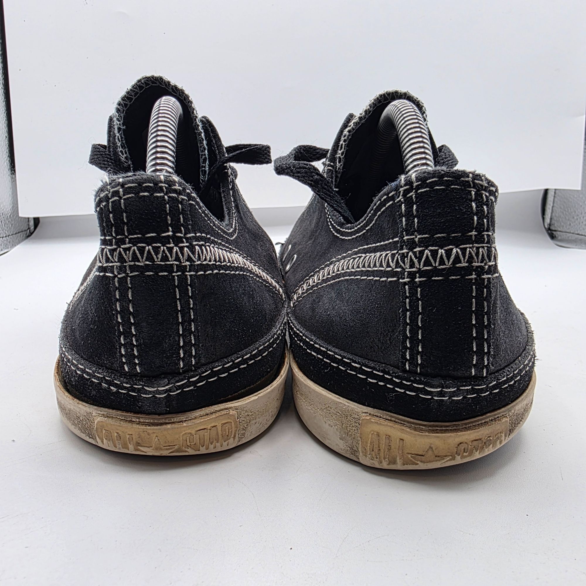 Converse Converse All Star Mens Low Top Sneakers Mens 9 Black Leather Size US 9 / EU 42 - 4 Thumbnail