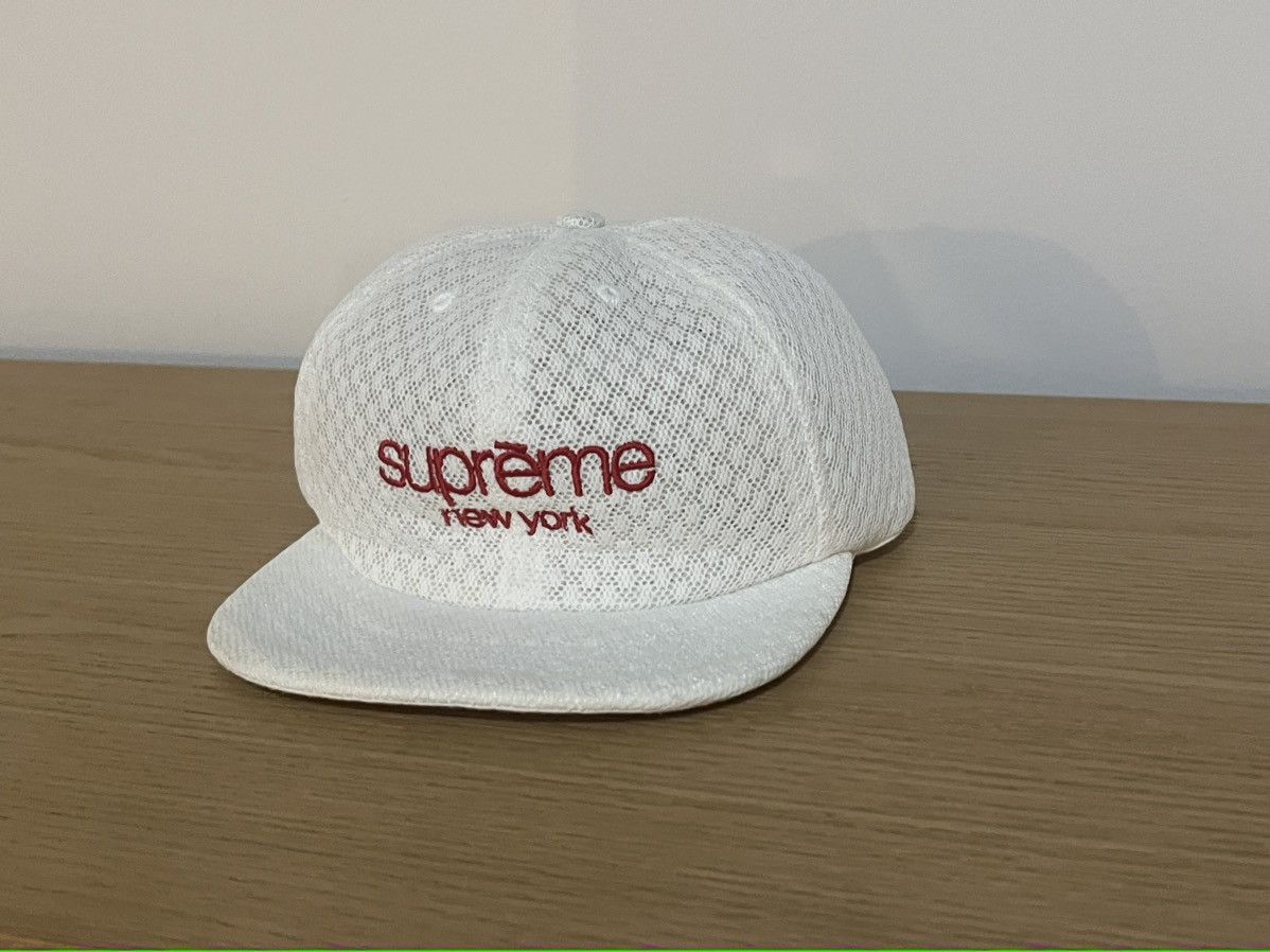 Supreme Supreme Classic logo Air Mesh 6 panel White Size ONE SIZE - 2 Thumbnail