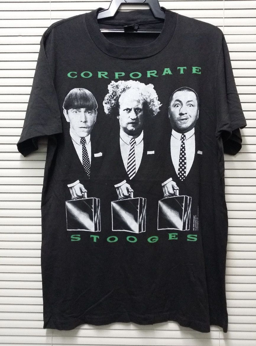 Vintage VINTAGE 90'S THE THREE STOOGES MOVIES 1991 T SHIRT Size US L / EU 52-54 / 3 - 1 Thumbnail