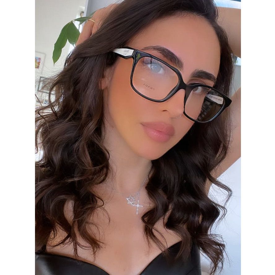 image of Raf Simons New Prada Pr17Zv Eyeglasses Frames In Black White, Women's