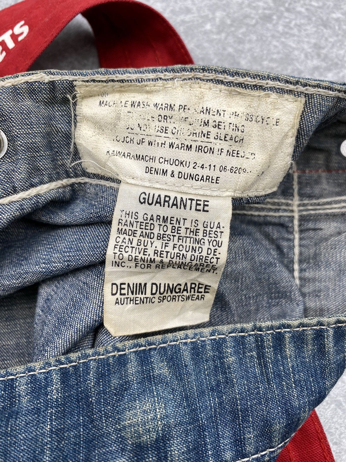 Japanese Brand Denim Dungaree Slingbag B142 Size ONE SIZE - 4 Thumbnail