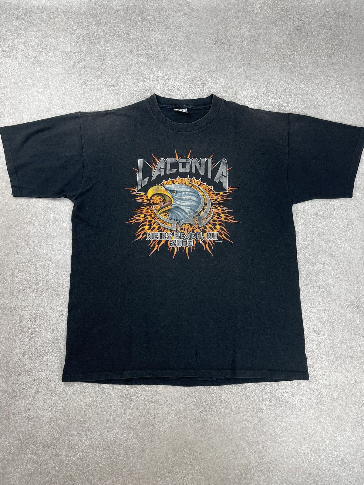 Harley Davidson × Vintage Vintage Laconia 2000 Weirs Beach T-shirt Size US XL / EU 56 / 4 - 1 Thumbnail