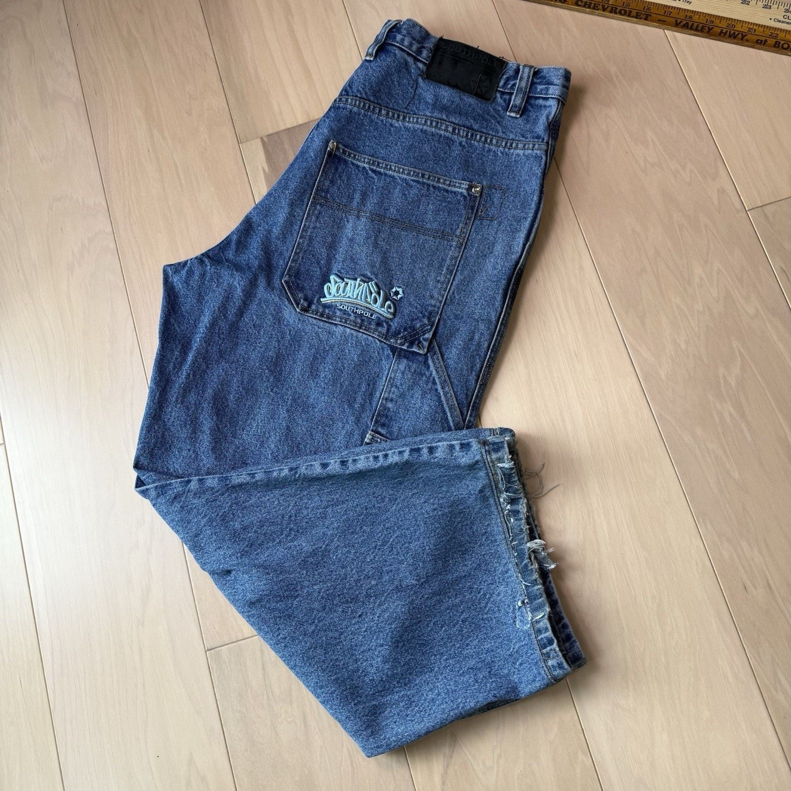 Southpole Vintage Southpole Carpenter Jeans 38 Blue Y2K Baggy Denim Size US 38 / EU 54 - 9 Thumbnail