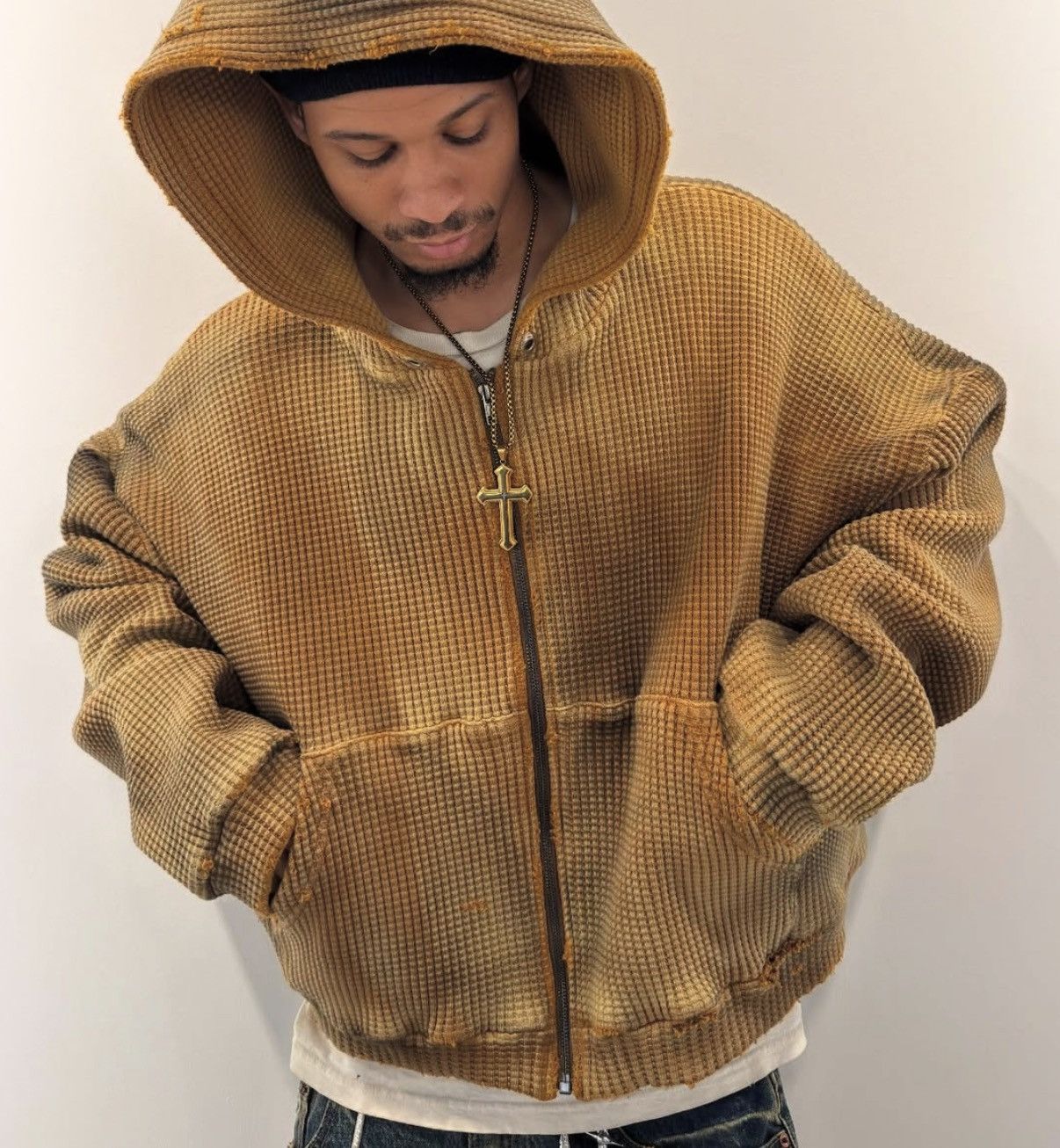 The GV Gallery SMALL WAFFLE THERMAL ZIP UP GV GALLERY RASPBERRY HILLS ❤️✅ Size US S / EU 44-46 / 1 - 3 Thumbnail