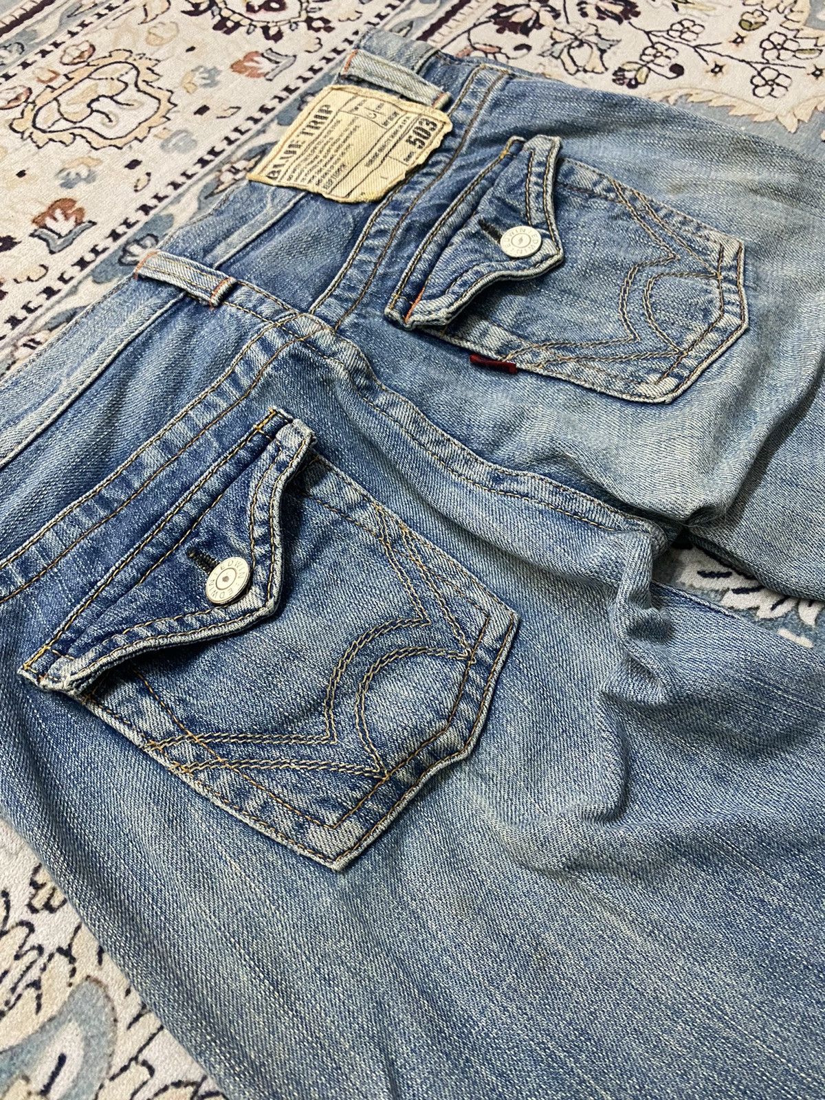 Edwin × Vintage 🔥 Flared Jeans X Edwin 503 Size US 32 / EU 48 - 8 Thumbnail