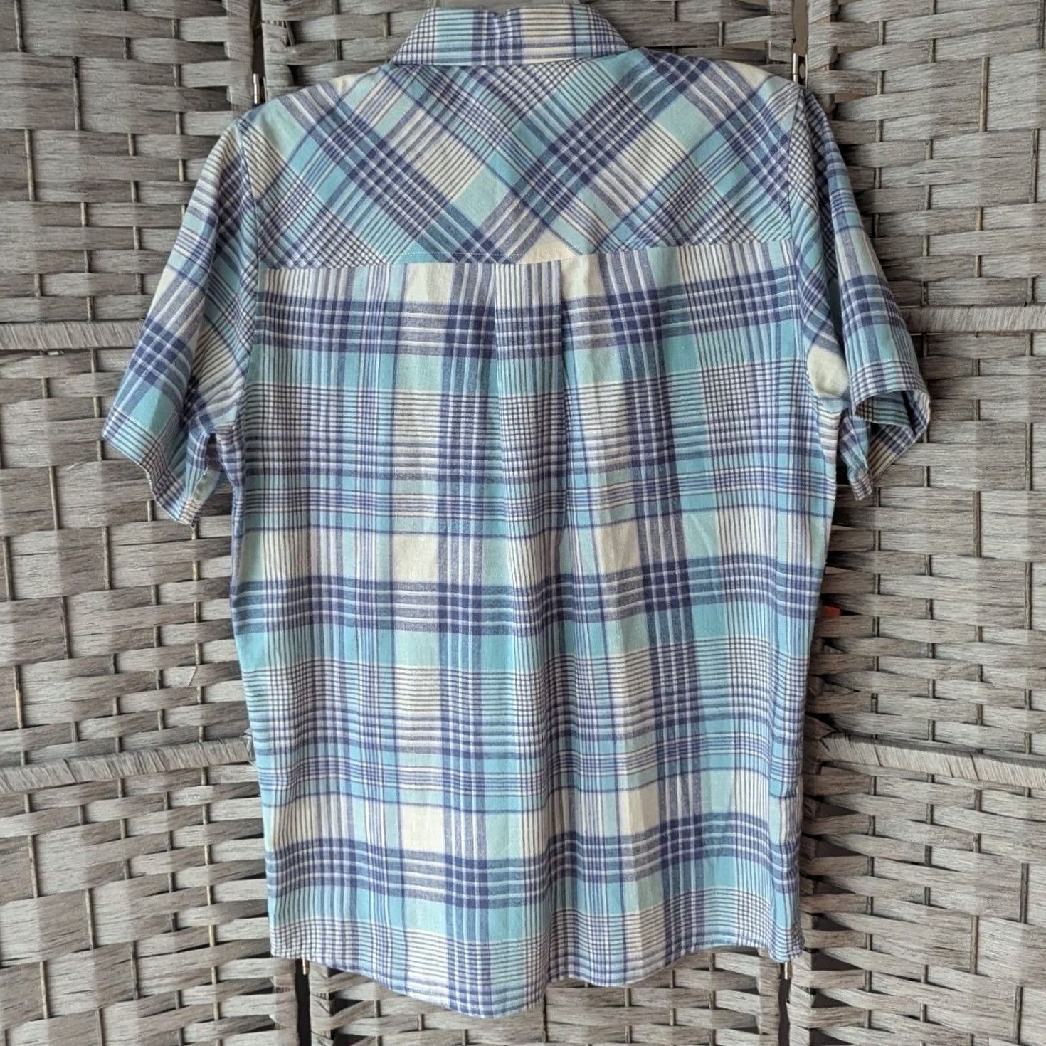 Toad&Co Toad&Co Plaid Short Sleeve Button Up Camp Shirt Multicolor Cotton Mens S Size US S / EU 44-46 / 1 - 3 Thumbnail