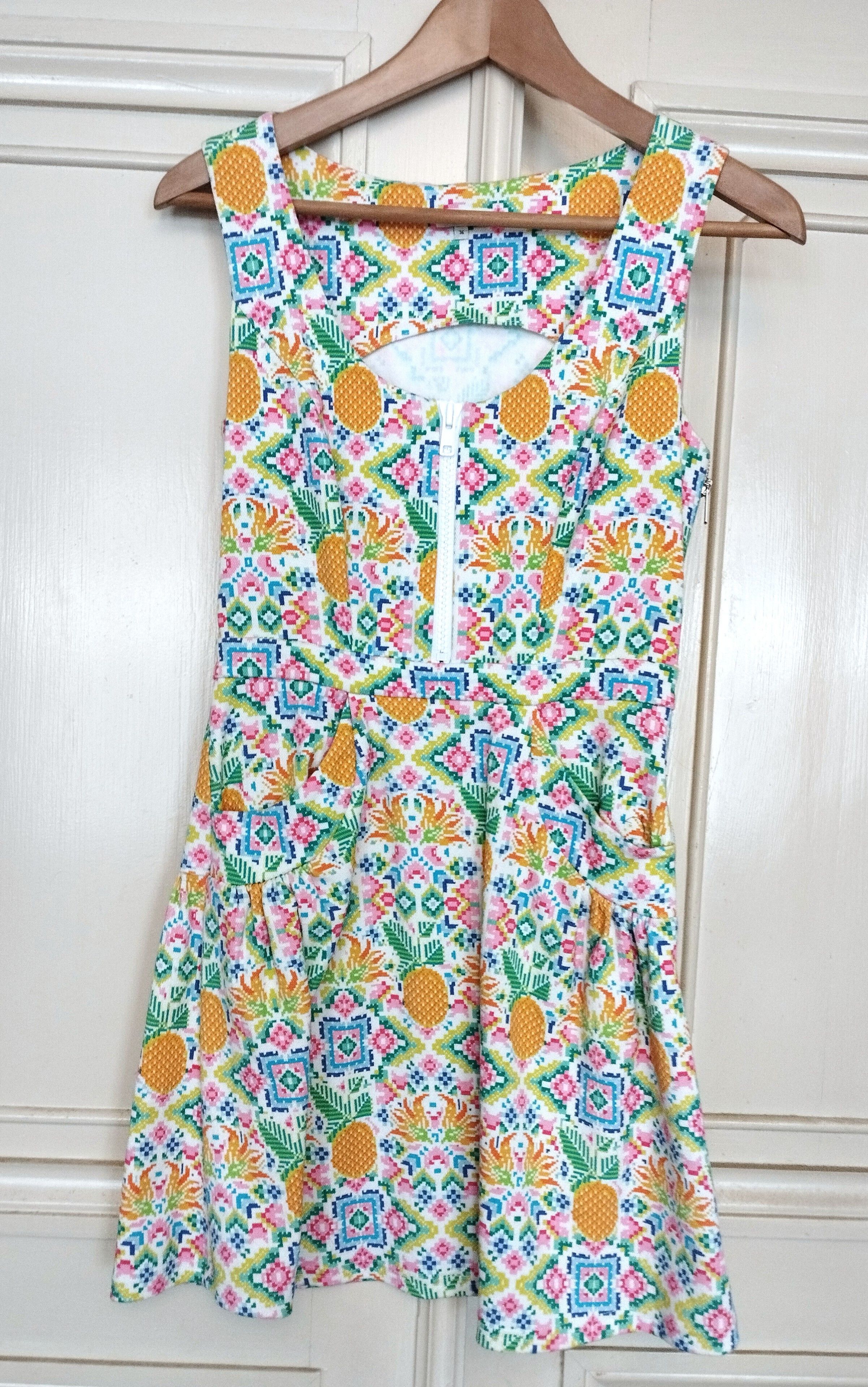 Designer Manoush Robe Pineapple TXS Size XS / US 0-2 / IT 36-38 - 1 Thumbnail